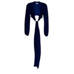 Runaway Mirage Royal Blue Long Sleeve Open Back Midi Dress XS Photo 2