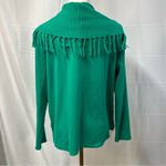 Rafaella  Cowl Neck Fringe Long sleeve Sweater Womens‎ XL Spring Soft Boho bright Photo 9