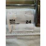 Hudson Jeans HUDSON Noa Mid Rise Straight Crop White Denim Jeans Size 24 Photo 5
