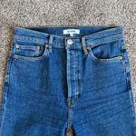 RE/DONE  70s Stove Pipe Jeans Ultra High Rise Size 28 Womens Straight Blue Photo 3