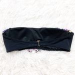 Victoria's Secret Victoria’s Secret Swim Black Bandeau Fringe Bikini Top Size Small Photo 1