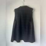 MELLODAY  Windowpane Notch Collar Longline Vest Photo 1