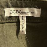 BCBGeneration Army Green Denim Frayed Edge Skirt Size 25 NWT Photo 7