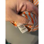 Cato  Pink & Gray Chevron Design Cold Shoulder Cap Sleeves Top Size Large Photo 5