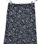 VTG Casual Corner Women Whimsigoth Maxi Skirt 8 Black Floral Paisley Cottage Photo 1