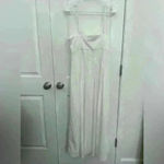 ZARA  Poplin White Pleated Midi Dress Size L **Flaw see description Photo 2