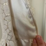 Anthropologie Erin Fetherston Cream Gold Bow Back Dress Size 4 Photo 11