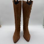 Free People  Western Sway Low Slouch Tan Suede Leather Pull On Boot EU 38 US 8 Photo 7