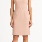 Antonio Melani Womens Light Peach Waist Chain Strapless Sheath Dress Size 10 Photo 0