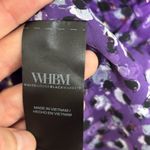 White House | Black Market NWT WHBM Long Sleeve Smocked Waist Blouson Dress in Dark Violet - Size XXS Photo 7