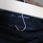 ZARA NWT Black Linen Blend Cropped High Waist Pants Photo 7