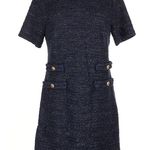 New York & Co. Navy Tweed Mini Dress Photo 0