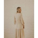 Tuckernuck  Moon River Tan Long Sleeve Midi Dress Sz. L Photo 1