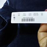 J.Crew  Navy Blue Velvet Sleeveless Mock Neck Office Size XS Photo 4