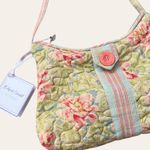 April Cornell NWT y2k quilted floral cottagecore mini purse shoulder hand bag Green Photo 2