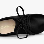 Allegra K  Black Lace up platform booties 7.5 Photo 4