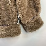 ASOS Hero Borg Brown Faux Fur Teddy Bomber Chuck on Coat Jacket 6 Petite New Photo 5