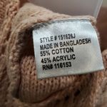 Poof! Poof Pink Knit Long Sleeve Cold Shoulder Sweater Large Photo 7