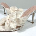 Loeffler Randall Claudia Top Knot Bow Heel Mule Sandals Pearl 9.5 NEW Photo 7