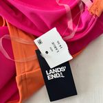 Lands End Orange & Magenta Pink One Shoulder Swimsuit Size M Photo 2