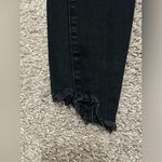 Good American  Good Legs Step Fray Hem High Rise Denim Black Skinny Jeans Photo 3