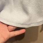 Old Navy Women's Icy Blue Fuzzy Ribbed Knit Long Sleeve Top Shirt Size Medium Photo 7