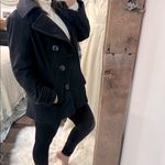 London Fog  size MD Classic Black Women's Peacoat wool blend with pockets Photo 2