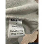 SheIn  Cropped Hooded Jacket White/gray Medium Photo 2