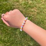 Handmade LGBT Rainbow Pride Pearl Bracelet Photo 2