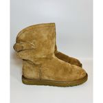 UGG  Remora Short Boots Womens Size 9 Chestnut Leather Shearling Fur Lined Photo 1