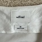 Aritzia Wilfred Only Satin Cowlneck Slip Midi Dress Light Birch XS Extra Small White Photo 6