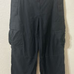 TNA Aritzia Womens Supply Cotton Cargo Pant in Black Photo 0