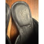 Billy Reid  black woven leather mules heels with pointy toe women's size 7 1/2-8 Photo 1
