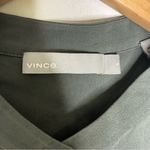 Vince Silk Blend Button-Up Blouse – Size 8 (Green) Photo 5