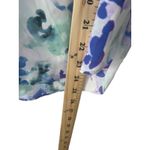 NYDJ Size XXS Mulit Color White Blue Printed Flowy Blouse Photo 7