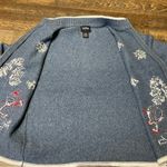Designer Originals Studio Joy Christmas Holiday Snowman Sweater Women Large Wool Blue Photo 8