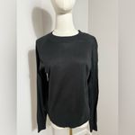 H&M very light black slightly transparent crewneck sweater medium Photo 12