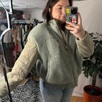 Anthropologie Avec Les Filles Mixed Media Quilted Sleeve Teddy Jacket L Photo 1