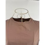 SKIMS  Fits Everybody Long Sleeve Crew Neck Bodysuit Stretch Umber Size 4X NWT Photo 4