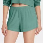 Auden Women’s Cozy Ribbed Sleep Shorts NWT Size Large Green Photo 5