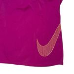 Nike Womens Tankini Top Built In Bra Medium Magenta Orange Swoosh Swim Beach Photo 1