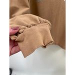 Juicy Couture  Crystal Crop Tan Cotton Blend Hoodie Size Medium Photo 2