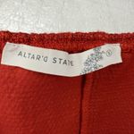 Altar'd State Red  Khloe Tweed Bow Corset Top Size Small Christmas Valentine Date Photo 5