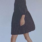 Madewell  plaid flannel pink black raglan button front shirt dress w/pockets 0 Photo 7