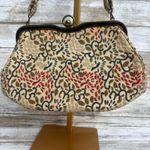American Vintage VTG Purse Handbag Fabric Upholstered Framed Floral Whimsical Retro Classy MCM Photo 2
