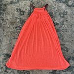 PITUSA Mini Dress Womens Standard Coral Cover Up Halter Flowy Beach Resort Boho Orange Size undefined Photo 0