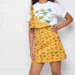 Run & Fly Ladies Honey Gold Dinosaur Print Pinafore Dress Yellow Size 8 Photo 6