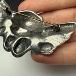 Winged Cherub Angel Brooch Pin Pewter Color Silver Tone Photo 12