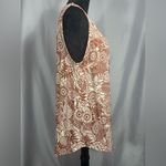 Women's Nostalgia V Neck Sleeveless Shirt Blouse Tank Top Rust Copper Sz L NWOT Size L Photo 2