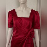 Milly  Red Midi Dress with Bow Accent original price $550 Photo 3